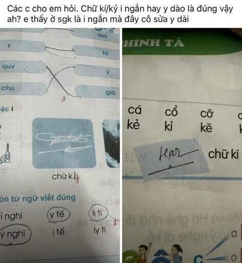amp;#34;Chữ kíamp;#34; hay amp;#34;Chữ kýamp;#34; mới đúng, mẹ hoang mang khi đáp án của cô giáo khác xa sách giáo khoa - 2