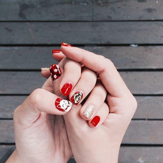 Mẫu nail vừa xinh lại vừa may mắn