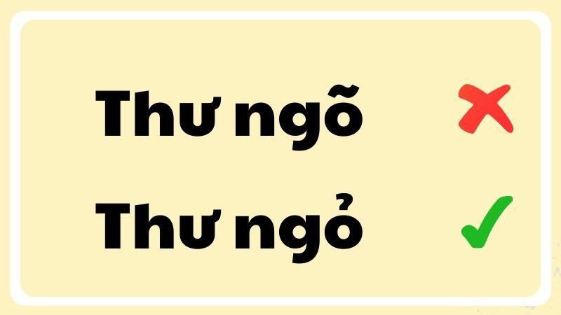Thư ngõ hay thư ngỏ đúng chính tả?