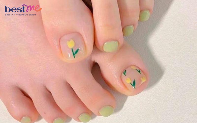 Mách nàng 50 mẫu vẽ móng chân đẹp sang chảnh cho đôi chân thêm hấp dẫn - 1