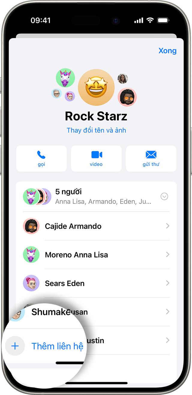 Thêm và xóa người trong tin nhắn văn bản nhóm trên iPhone hoặc iPad