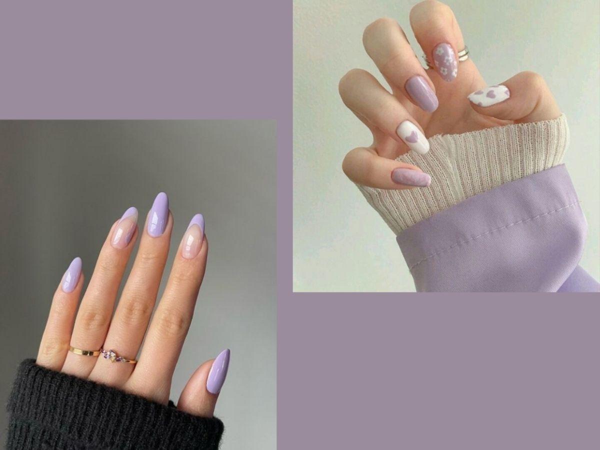 Tuyệt chiêu chọn mẫu nail màu tím đẹp và tôn da nhất