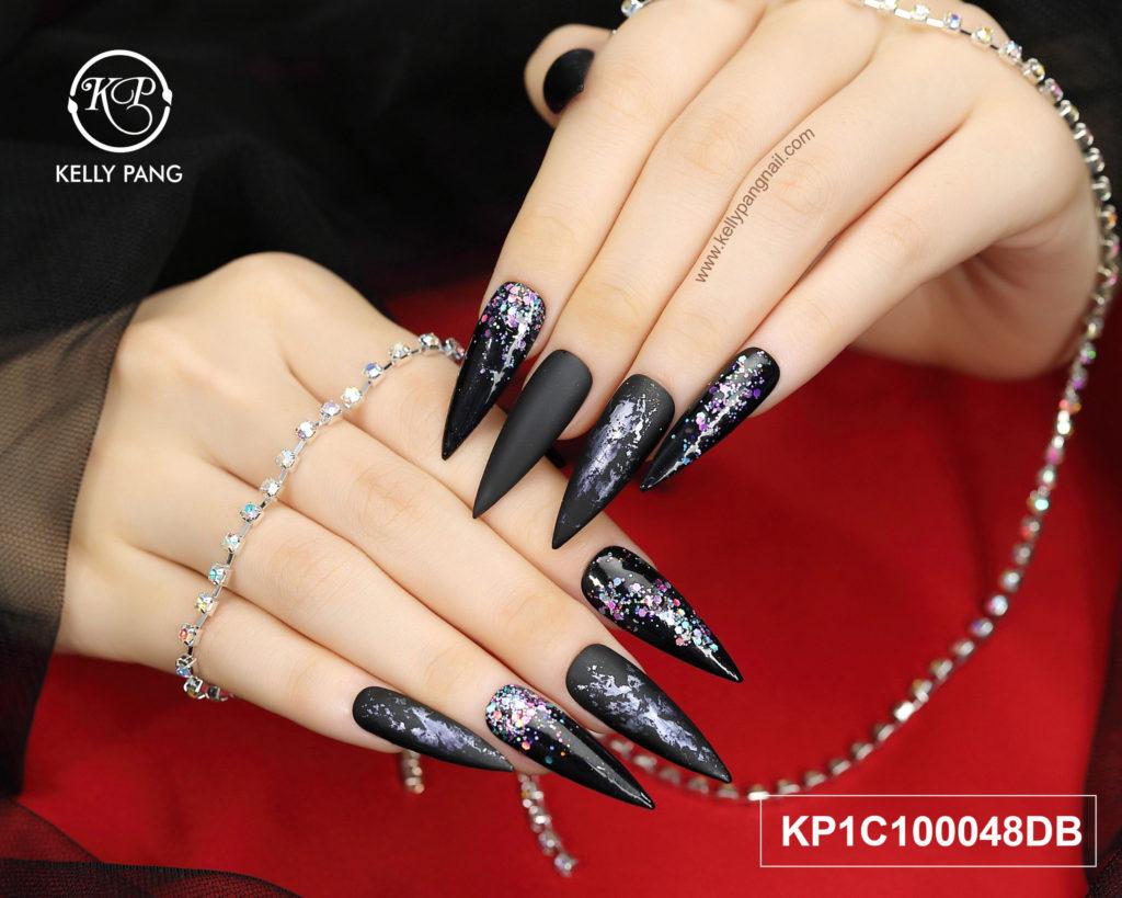 9 Mẫu nail đen huyền bí | KellyPang Nail Fashion