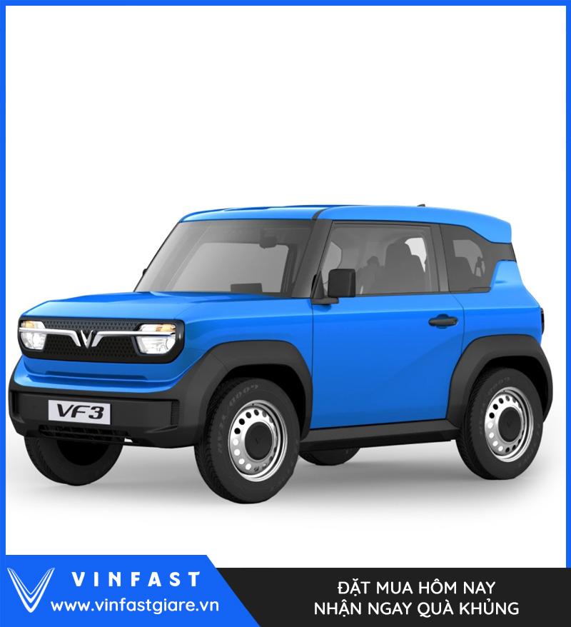 Vinfast VF3 Màu Xanh Dương Đậm Giá Lăn Bánh Thông Số Tính Năng