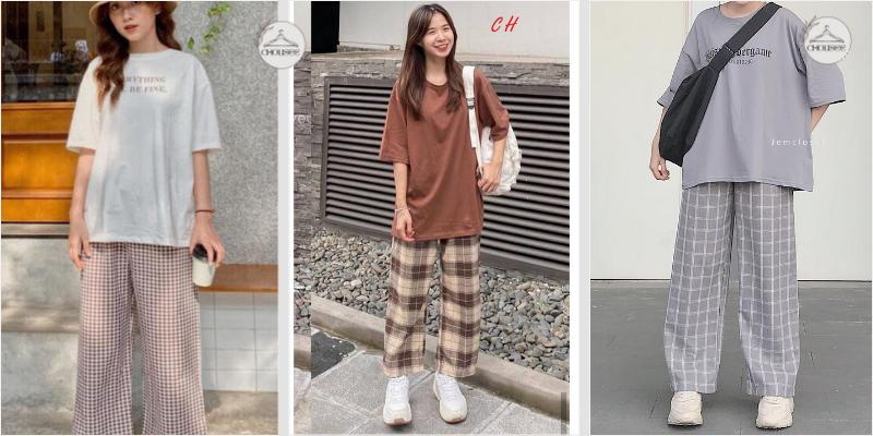 6 Tips phối đồ đơn giản tại nhà với quần sọc caro nữ cho các nàng