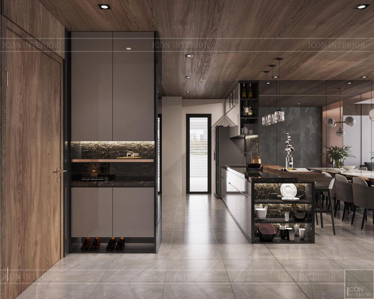 thiết kế căn hộ sunwah pearl - phòng ăn 1