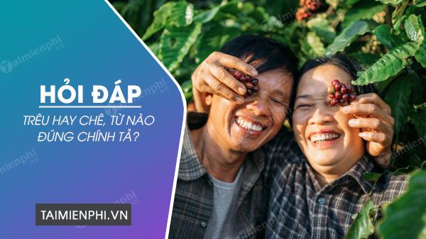 cheu hay treu la dung