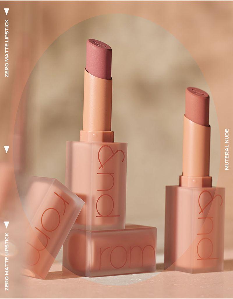 Son Thỏi Lì, Lên Màu Siêu Xinh Romand Zero Matte Lipstick 3g
