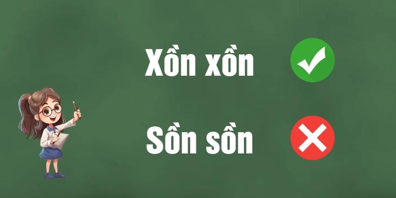 Xồn xồn hay sồn sồn