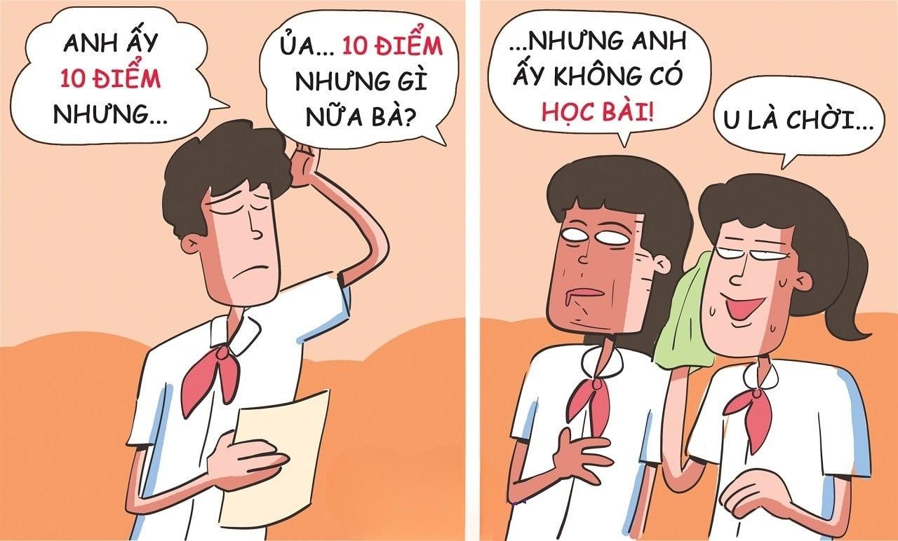 Anh ấy 10 điểm không có nhưng...
