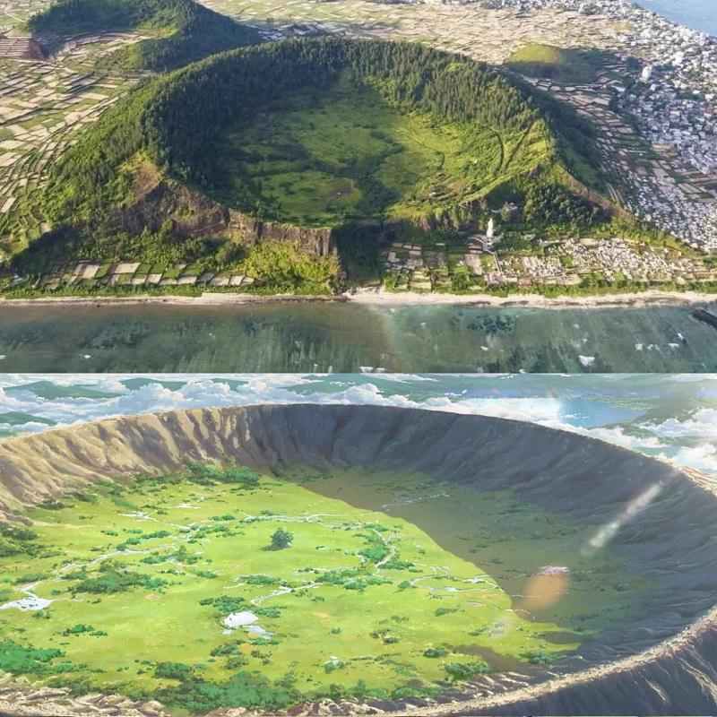Khung cảnh miệng núi lửa đẹp như trong anime ở Quảng Ngãi gây sốt cộng đồng mạng