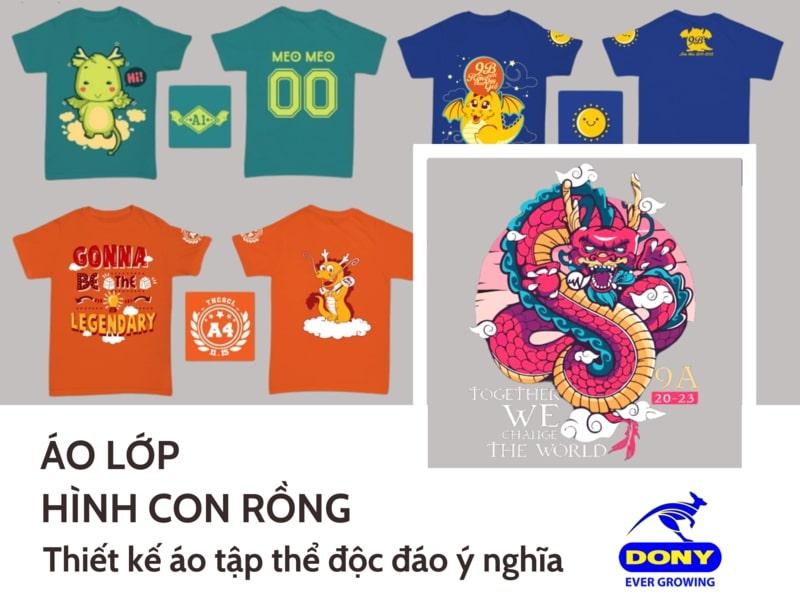 Áo Lớp Hình Con Rồng – Thiết Kế Áo Tập Thể Độc Đáo Ý Nghĩa