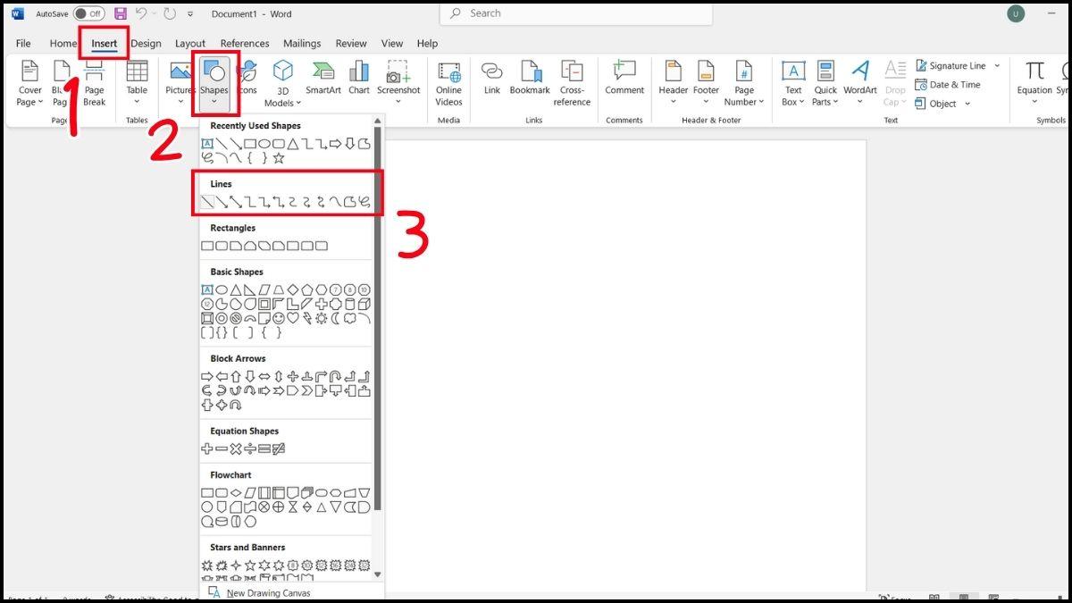 Cách kẻ đường thẳng trong Word nhanh và đơn giản nhất