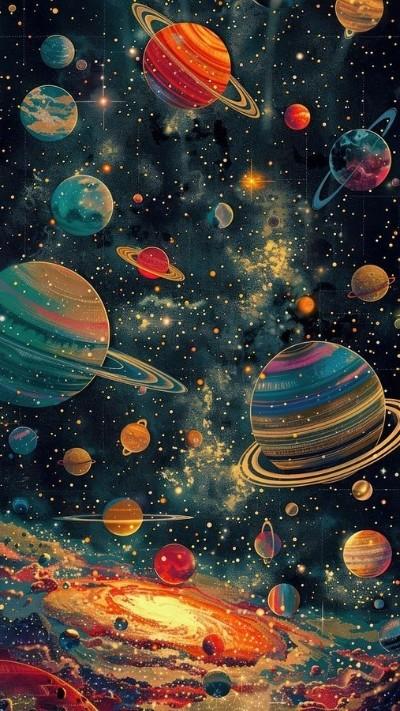 Hình nền vũ trụ huyền ảo 4K cho điện thoại, máy tính