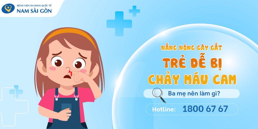 TRẺ BỊ CHẢY MÁU CAM – NGUYÊN NHÂN, CÁCH XỬ LÍ VÀ PHÒNG TRÁNH