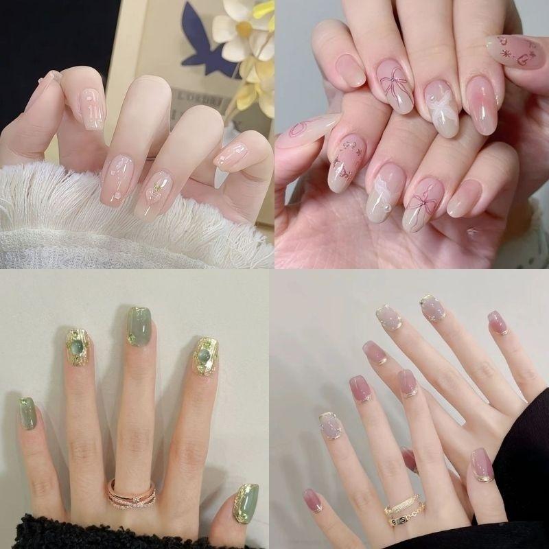 Gợi Ý 35+ Mẫu Nail Tay Sơn Thạch Thanh Lịch, Đáng Yêu