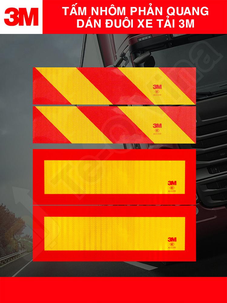 Tấm nhôm phản quang dán đuôi xe tải 3M