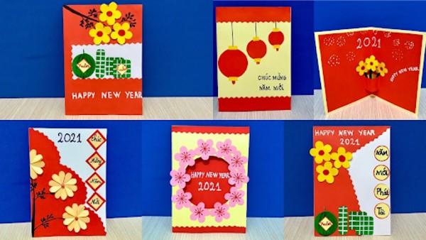 Hướng dẫn cách làm thiệp chúc mừng năm mới độc đáo mà đơn giản