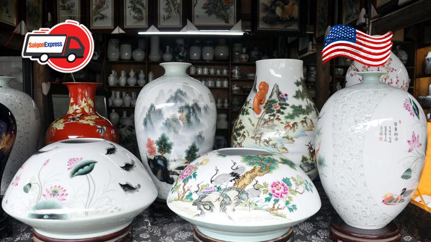 Dịch vụ vận chuyển hàng thủ công mỹ nghệ  - tranh ảnh đi Mỹ