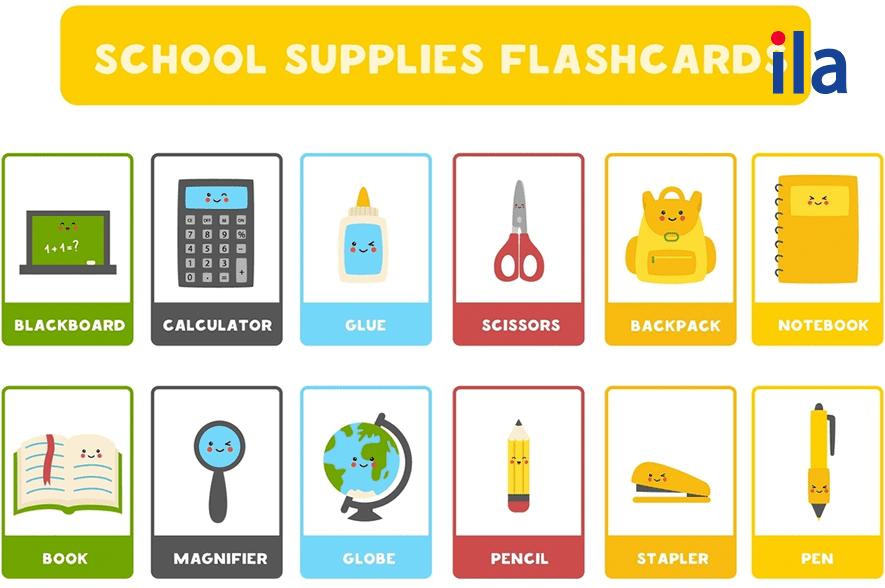 Bỏ túi 72 từ vựng về đồ dùng học tập tiếng Anh