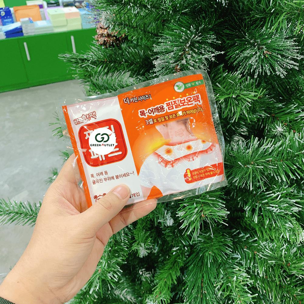 Miếng dán làm ấm, giảm đau vai gáy Baro Hàn Quốc (Hộp 2 miếng)