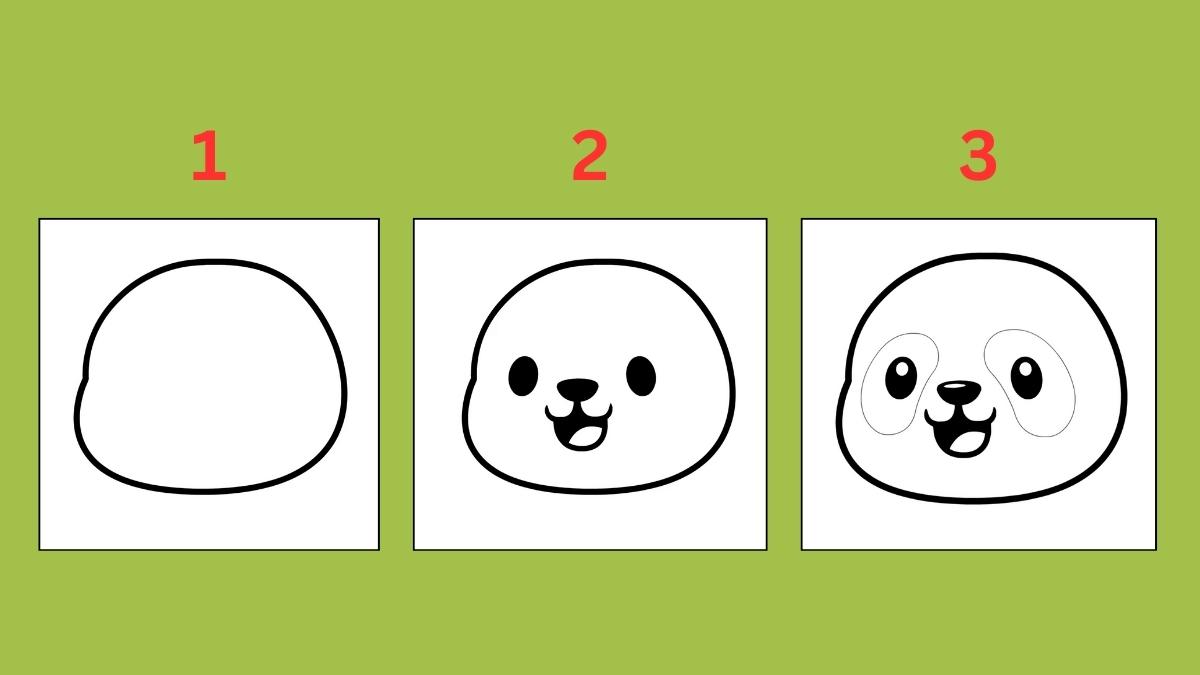 Cách vẽ con gấu đơn giản ấn tượng cho bé