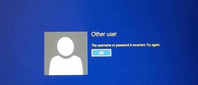 Sửa lỗi "The Username or Password is Incorrect" mỗi khi khởi động lại Windows 10