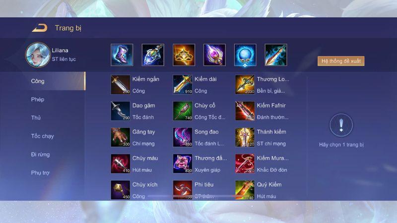 Cách chơi và lên đồ Liliana bá chủ mọi kèo đấu S1 2025