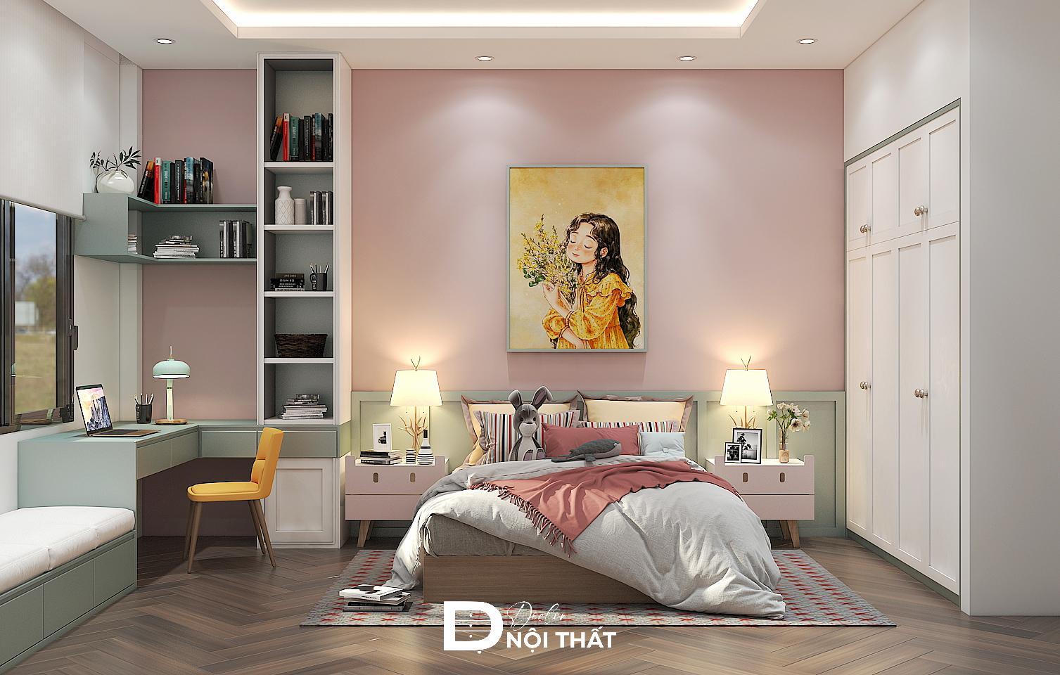 75+ Mẫu thiết kế phòng ngủ cho bé gái 13 tuổi đẹp nhất 2026