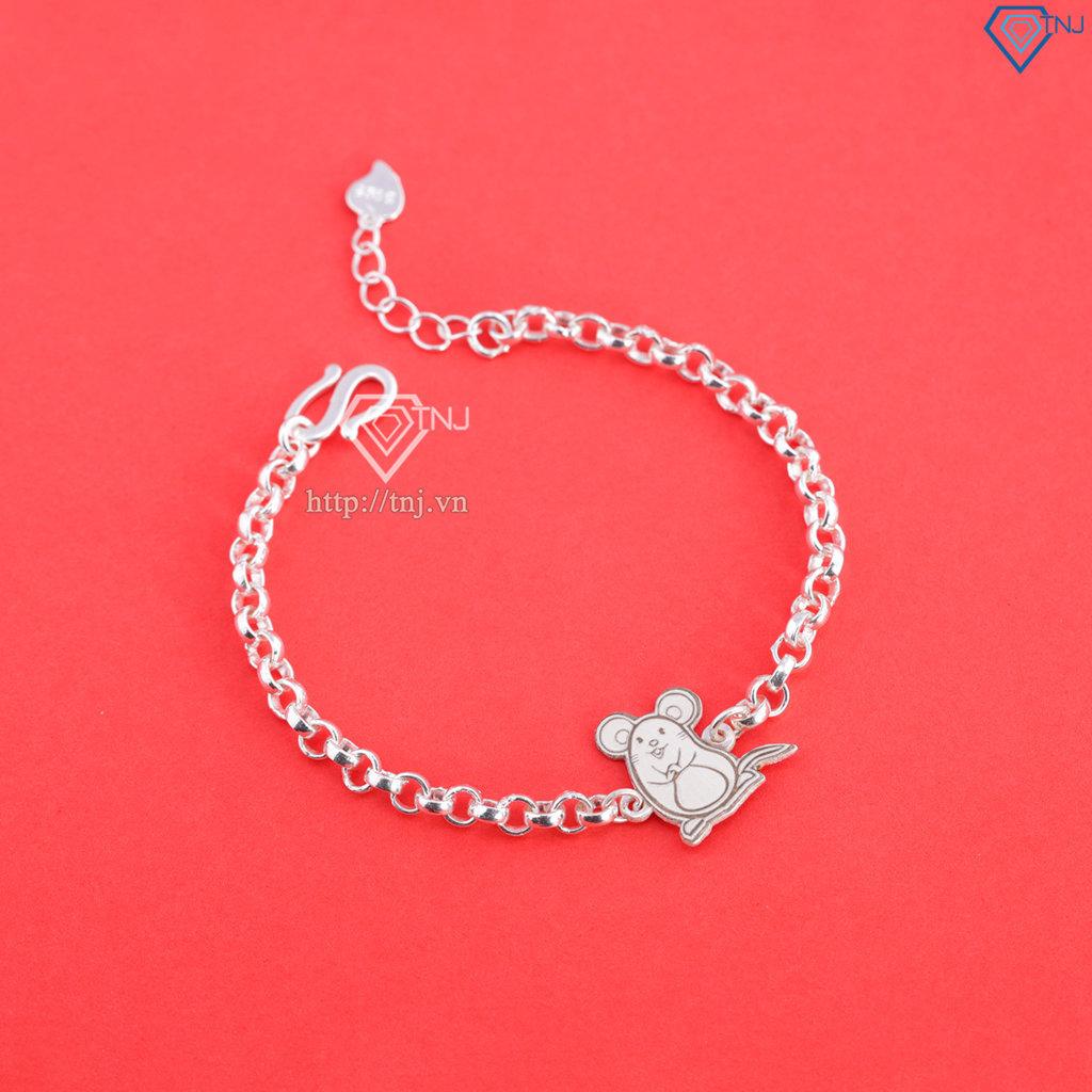 Lắc bạc cho bé hình 12 con giáp dễ thương LTT0200