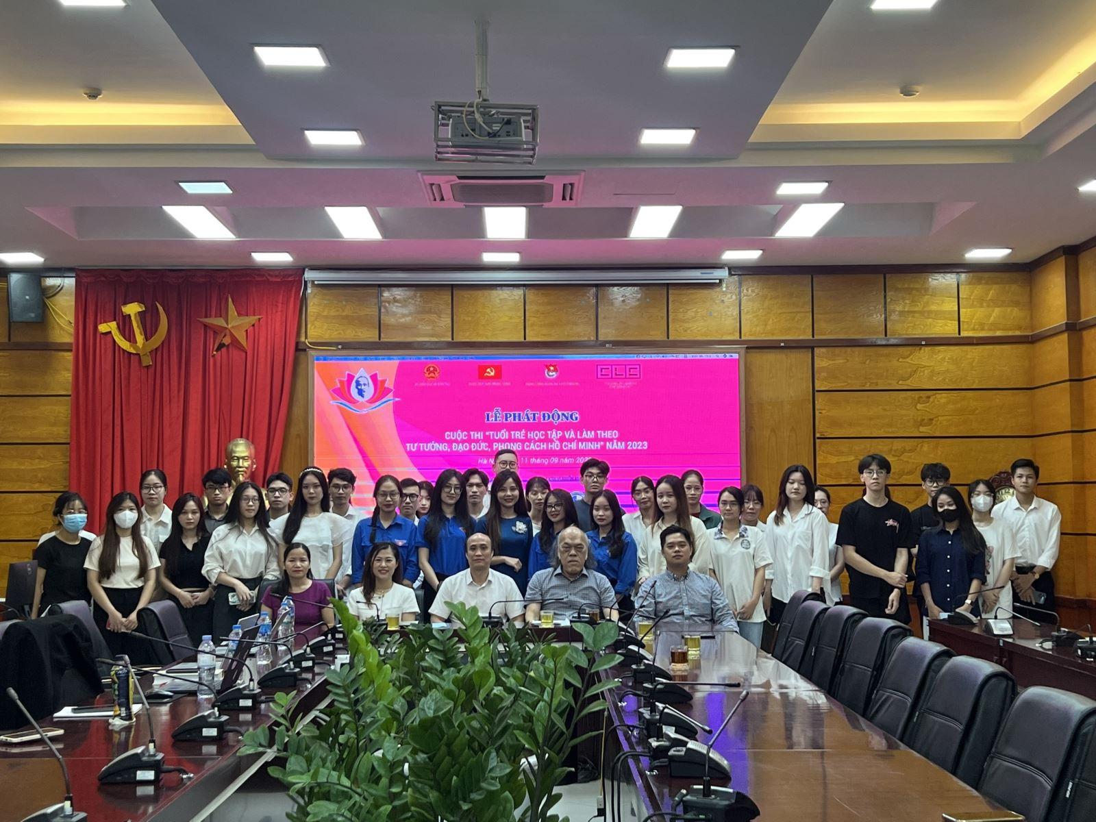 Trường đại học Luật Hà Nội tổ chức lễ phát động cuộc thi "Tuổi trẻ học tập và làm theo tư tưởng, đạo đức, phong cách Hồ Chí Minh" năm 2023