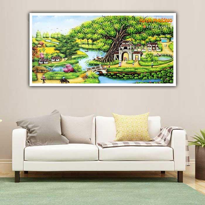 Tranh phong cảnh miền quê Việt Nam tsd340