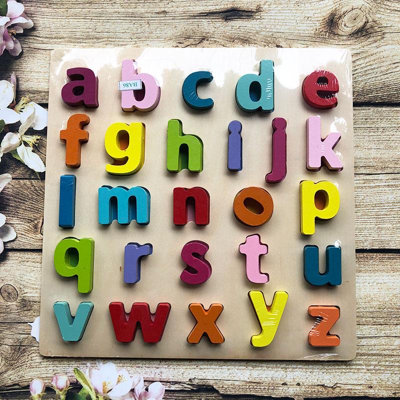 Bảng chữ cái thường cho bé bằng gỗ BA86