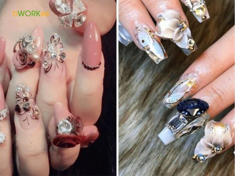 TOP 100+ Mẫu Nail Đính Đá Sang Chảnh, Kiểu Dáng Đẹp & Bí Quyết Bền Lâu