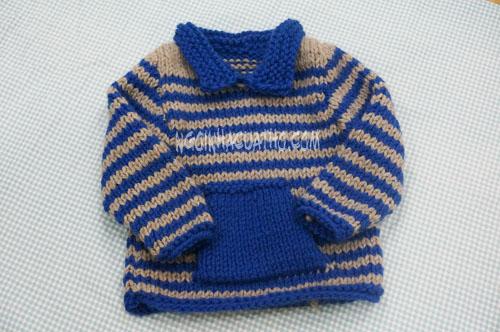 Đan áo cho bé trai kiểu 2