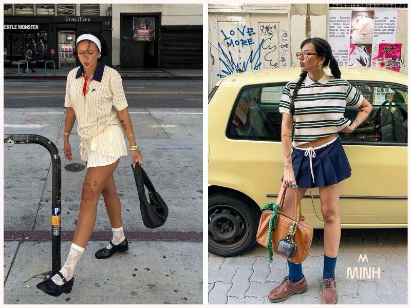 Phối đồ với chân váy Tennis: 15+ cách mix & match chuẩn fashionista