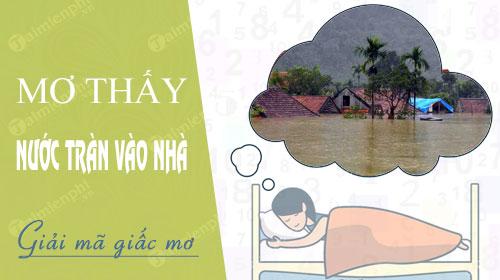 Mơ thấy nước tràn vào nhà đánh con gì?
