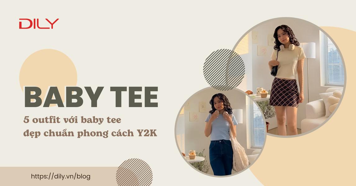 Baby tee outfit - Phối đồ với mẫu áo mang đậm phong cách Y2K