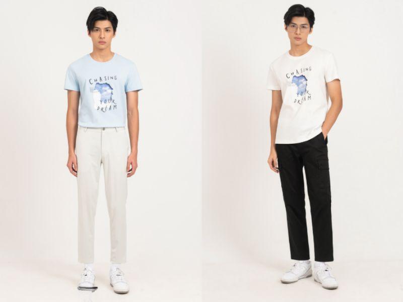 Một cô gái với nụ cười tự tin trong bộ trang phục vừa vặn, minh họa khái niệm fit quần áo là gì