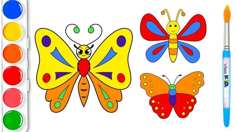 Tô màu con Bướm